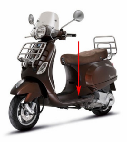 treeplank bruin marrone 112/a vespa lx
