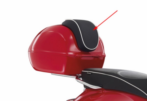 rugsteun Piaggio origineel topkoffer zwart sprint 1b001189000n