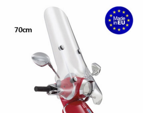windscherm Regia met bevestigingsset hoog Mod. Orig (made in EU) 70cm helder sprint