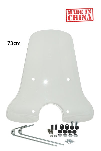 windscherm DMP met bevestigingsset hoog 73cm helder vespa lx