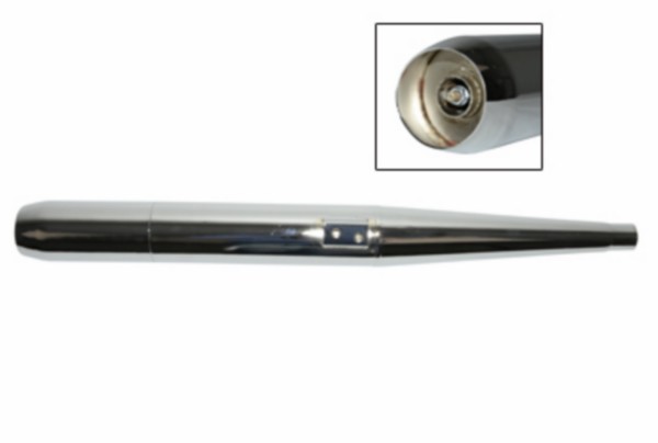 uitlaat mod. losse a-stuk (made in EU) 28mm chroom kreidler