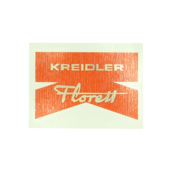 sticker achterspatbord rood/goud kreidler florett