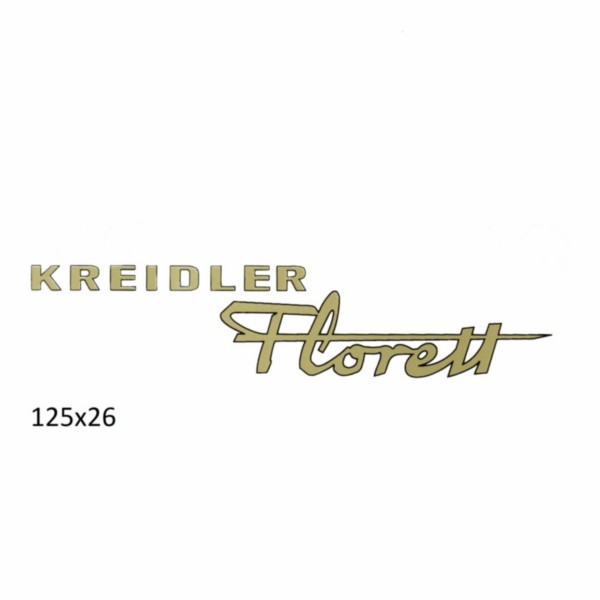 sticker goud kreidler florett