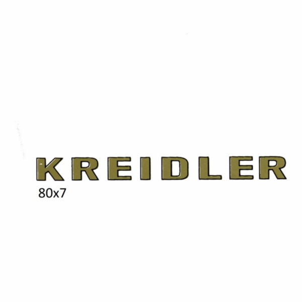 sticker goud kreidler