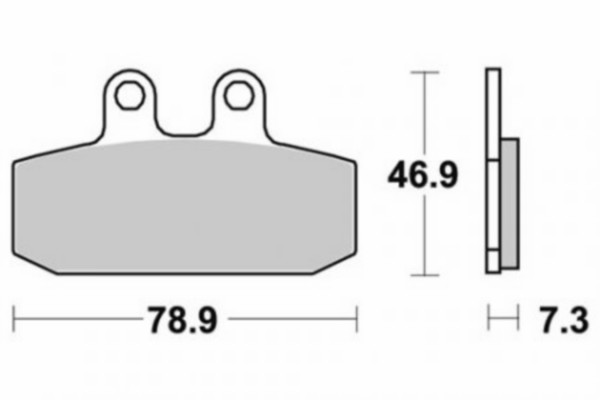 remblokset sbs voor leonardo 125/150cc 108hf