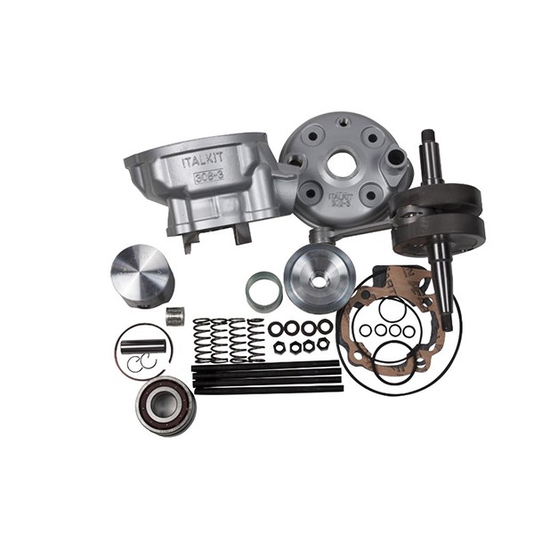 cilinder met kop Italkit + krukas alu-nik Gilardoni 95cc minarelli am6 k.44.952.g14