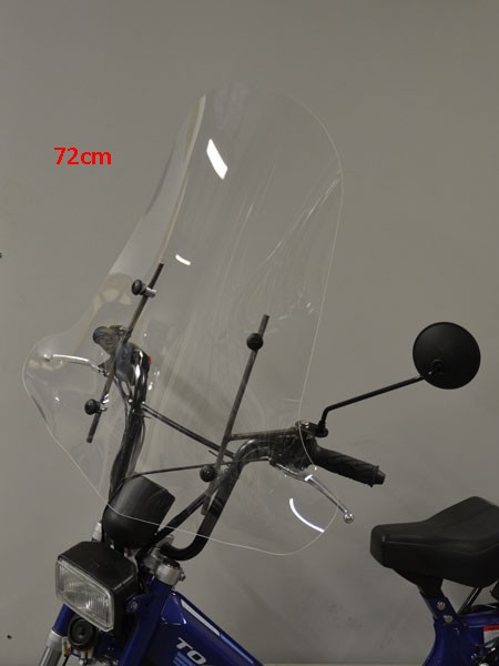 windscherm Regia met bevestigingsset (made in EU) hoog 72cm helder agm Goccia GEV1000