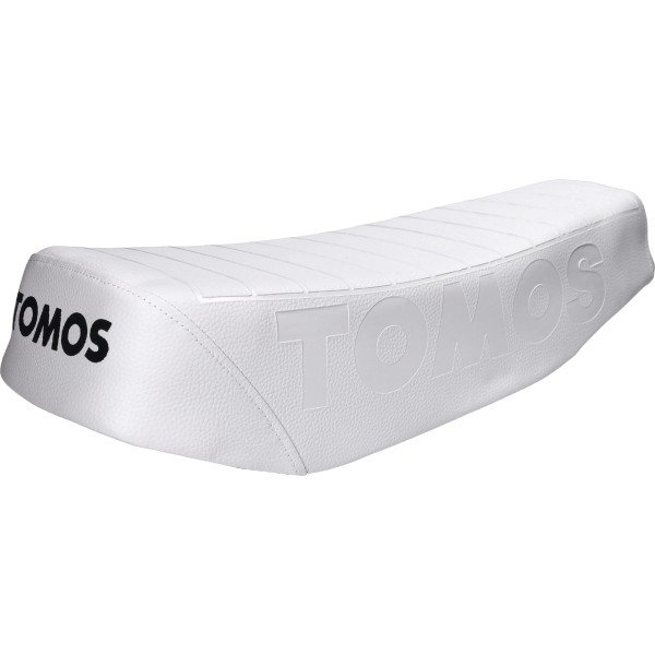 buddyseat (made in EU) met logo L/R wit tomos