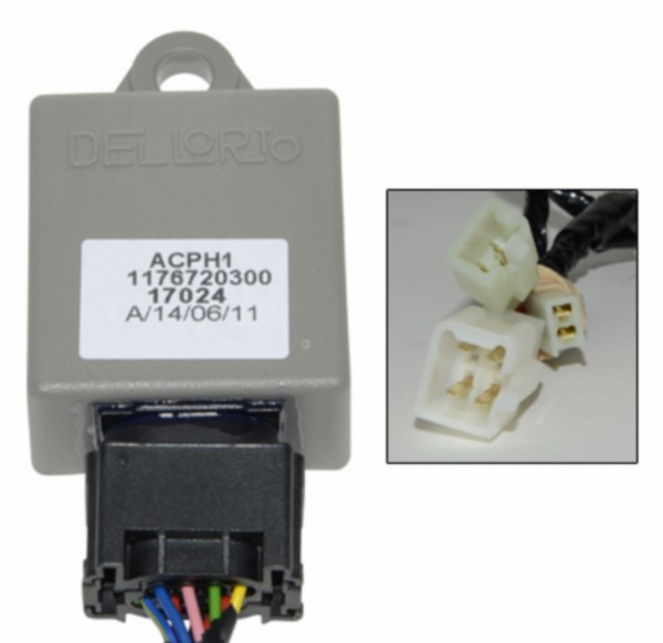 cdi-unit Peugeot origineel oliepomp modification set of 8-pin> 6 pin looxor, ludix, speedfight 2, viva 749075
