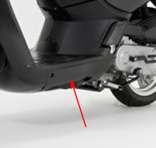 zijskirt Peugeot origineel links zwart kisbee 4t 779176