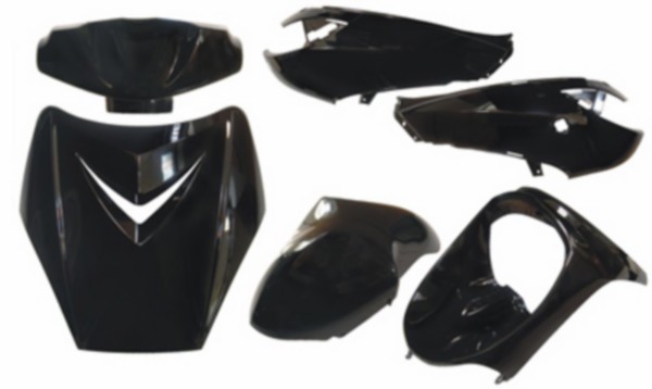 plaatwerkset DMP special zwart metallic 6-delig viva sportline
