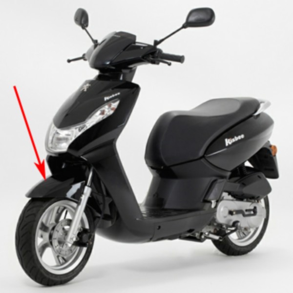 voorspatbord Peugeot origineel zwart metallic nk kisbee 4t 779168nk