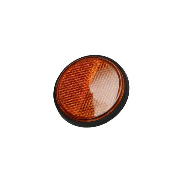 reflector DMP rond universeel 57mm oranje china retro/torino