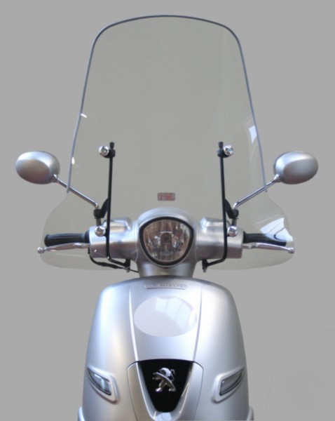 windscherm Peugeot origineel met bevestigingsset hoog 70cm helder django pg530-dja-00l