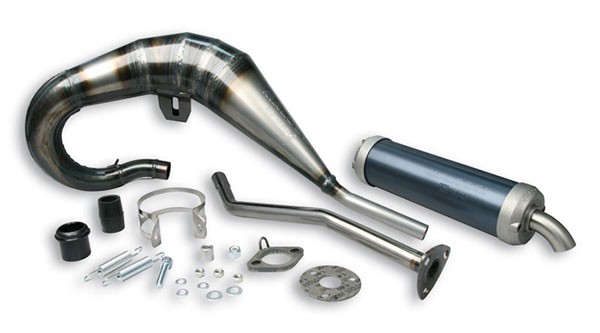 uitlaat malossi mhr replica euro-4 links blank/alu aprilia rx50, senda, senda drd pro 3212668=op=op