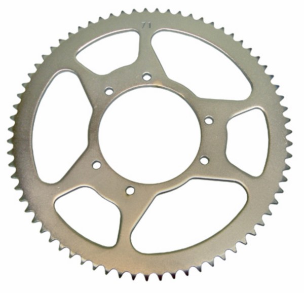 achterkettingwiel DMP 71t dt50r, dt50sm, furia, ryz, senda, smx, xsm, xtm