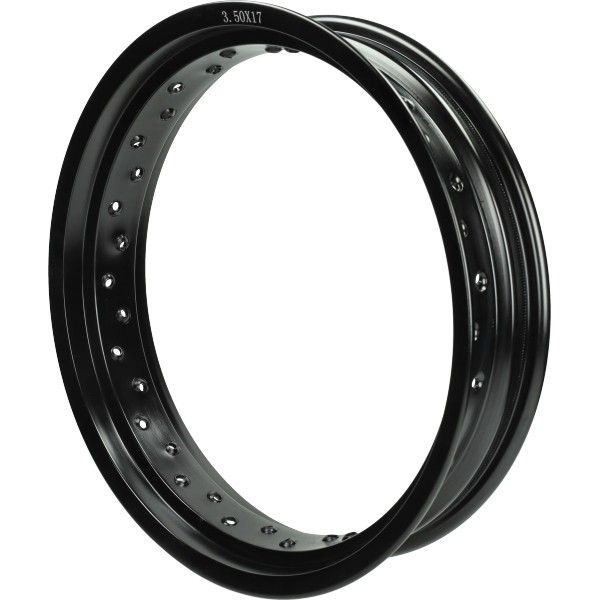velg spaak aluminium zwart o.a. Beta/Aprilia achter 3.50x17 senda