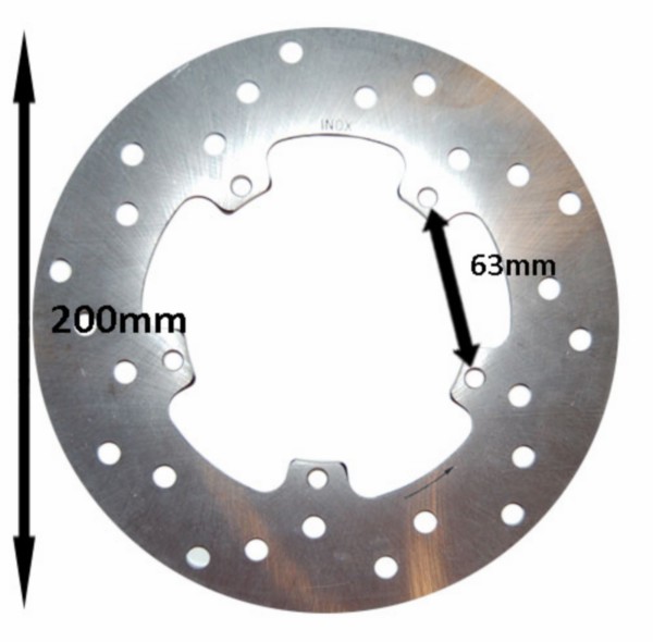 remschijf DMP voor 200mm et2-et4, fly, lxv, primavera, sprint, vespa lx, vespa S, zip sp, zip2000sp