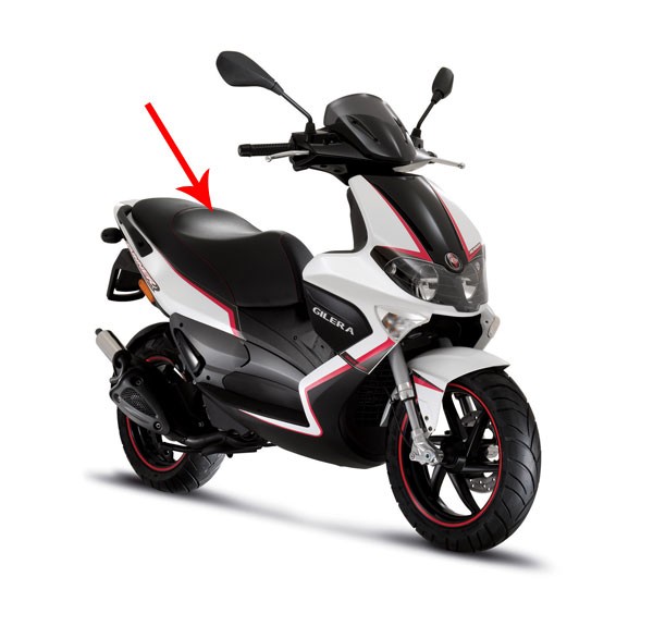 buddyseat Piaggio origineel compleet zwart runner 125cc, runner 180cc, runner 200cc, runner sp 577886
