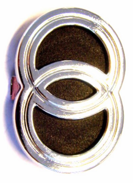 logo klik voorscherm chroom/zwart gilera 573508
