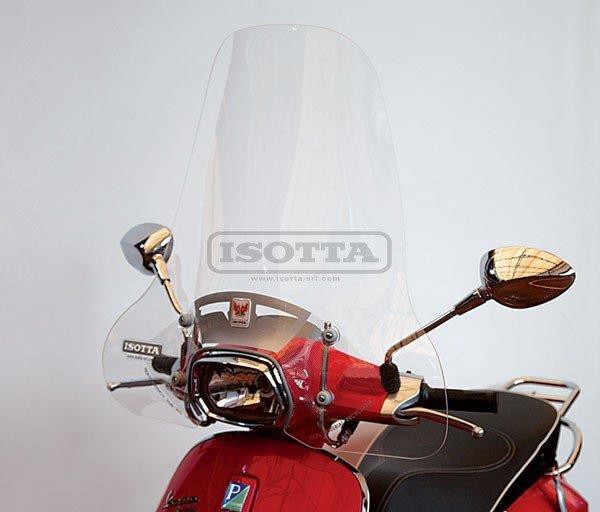 windscherm isotta met bevestigingsset hoog helder Vespa sprint=op=op