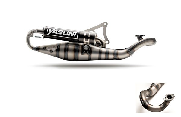 uitlaat yasuni carrera 10 blank/carbon sco piaggio 2t tub317