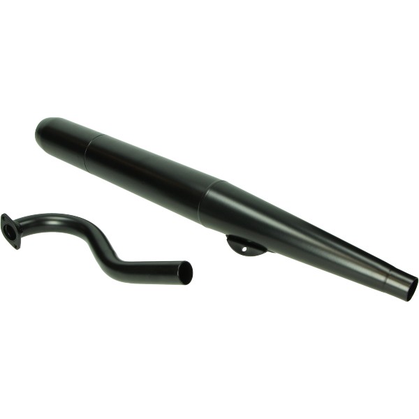 uitlaat jamarcol + bocht (made in EU) 6.3 zwart puch maxi