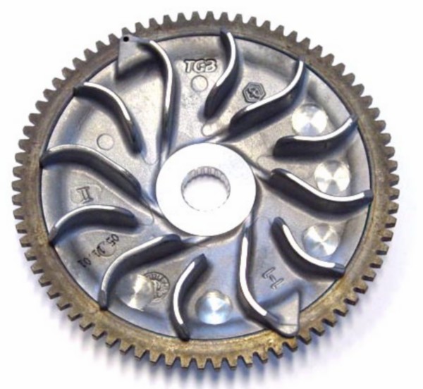 starttandwiel Piaggio origineel 78t runner 180cc 2t, runner 125cc 2t 487957