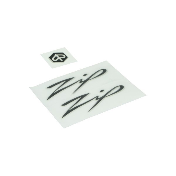 stickerset 3d zwart 3-delig zip2000
