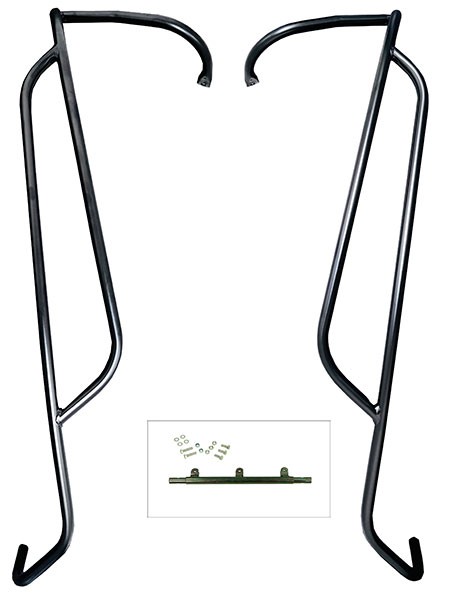 sierbeugelset Regia achterzijde (made in EU) mat zwart lx, vespa, vespa S