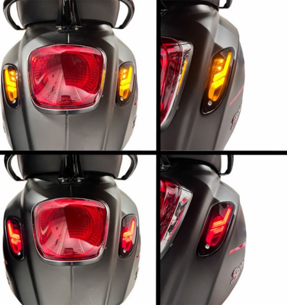 knipperlichtset DMP led matrix Evo-2 weglopend achter smoke primavera, sprint