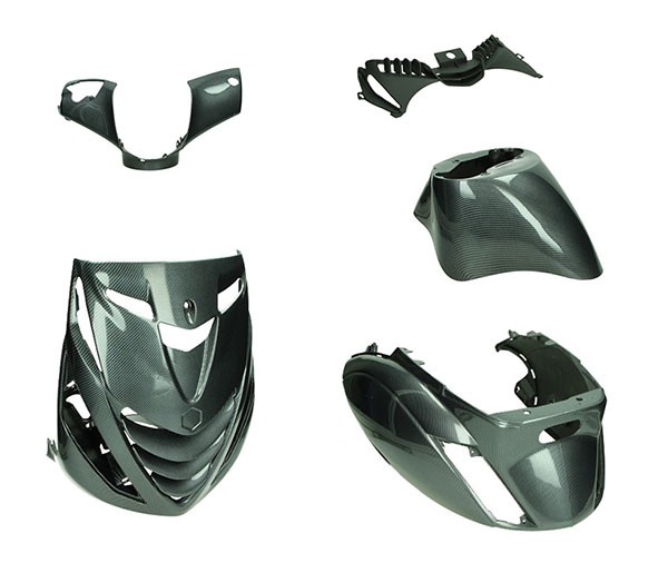 plaatwerkset DMP model SP EVO-1 carbon glans 5-delig zip2000