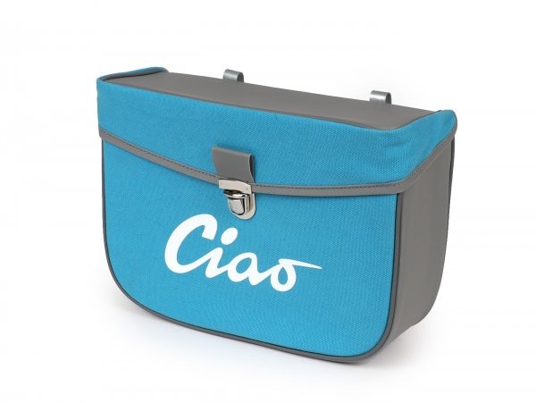 zijtas Moto-Nostra turquoise/grijs ciao