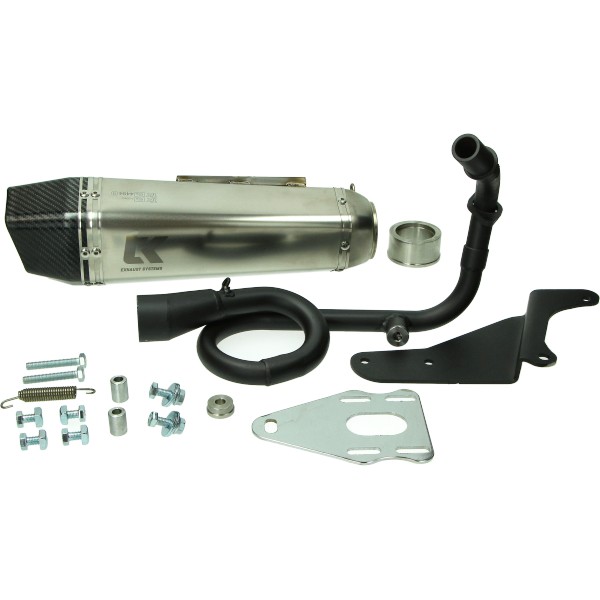 uitlaat Turbokit euro-2 GP PRO 4t- 2v alu/carbon primavera 4t, sprint 4t-2v m4t150-gpp