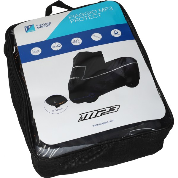 beschermhoes Piaggio origineel euro-5 met logo mp3 530 HPE, mp3-400cc 607837m