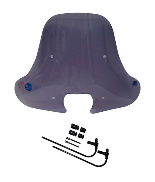 windscherm Regia (made in EU) half hoog smoke zip
