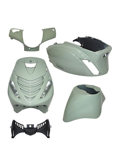 plaatwerkset DMP model SP EVO-2 dicht,dakar shade green groen/glans 5-delig zip2000