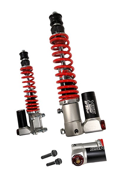 schokbreker yss voorvork gasgevuld v/a 2023 voor zwart/rood GTS300 euro-5 vu302-280trc-07-858
