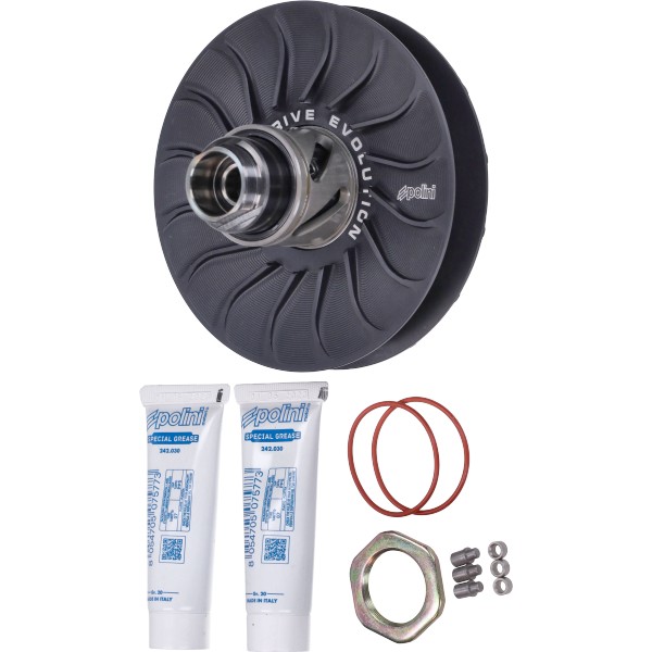 koppeling poelieset polini aluminium cnc 134mm sco piaggio 2t 244.0584