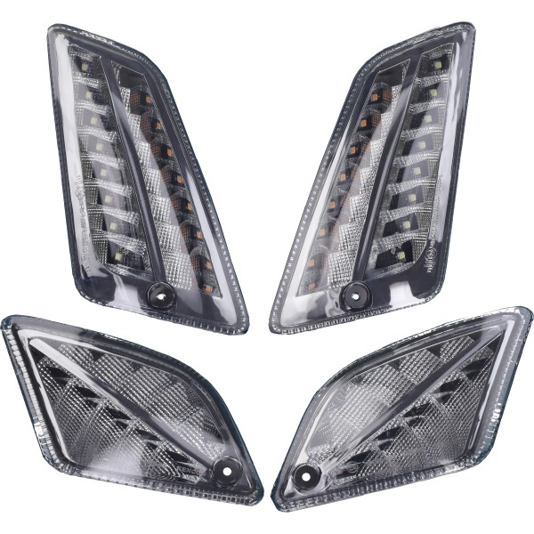 knipperlichtset Moto-Nostra led euro-4/5 E-keur 2019-2022 voor/achter smoke 4pcs gts 125cc, gts 300 mn629ktb