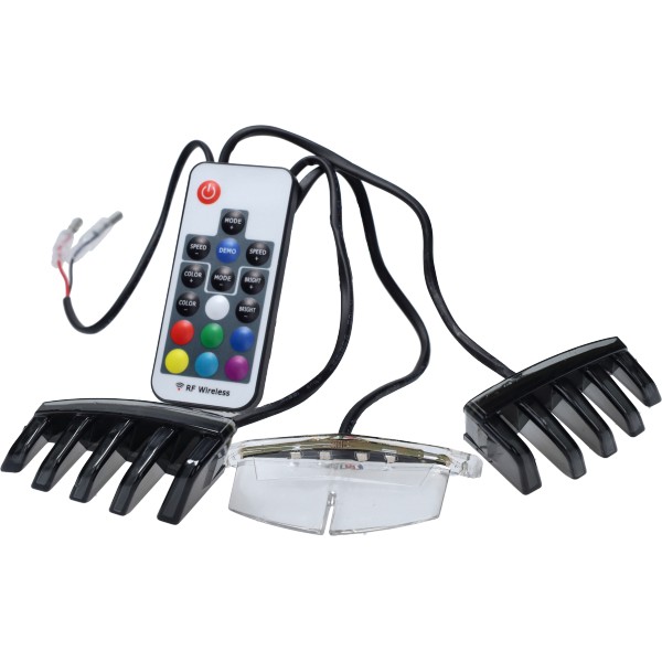 led verlichting DMP voorscherm boven grill + afstandbediening 3-delig zip sp, zip2000