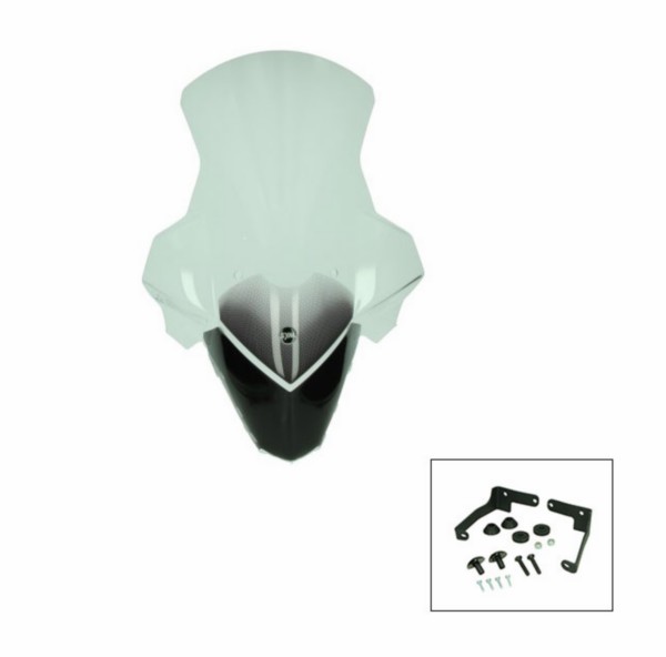 windscherm Sym origineel met bevestigingsset hoog 82,5cm helder jet 14 sy533-x8a-0ml