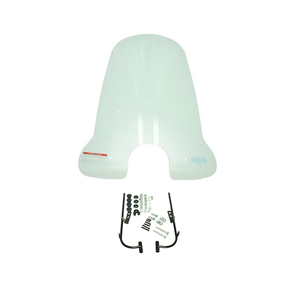 windscherm DMP met bevestigingsset hoog RST ronde koplamp helder Momo Morino, china lx/napoli, gts toscana, riva, vx50
