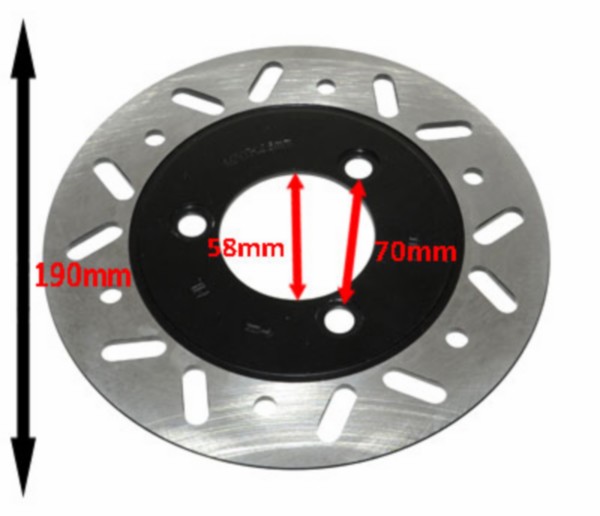 remschijf Sym origineel voor 190mm cello/allo, fiddle 2, fiddle 3, jet euro X, orbit, xpro 45121-aaa-000-k-m3