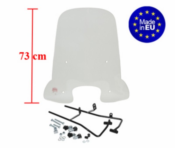 windscherm Regia met bevestigingsset hoog (made in EU) helder jet, symphony, tweet