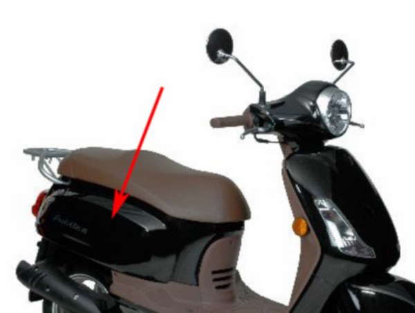 zijscherm Sym origineel rechts zwart fiddle, fiddle 2 83500-x1a-000-kg=op=op