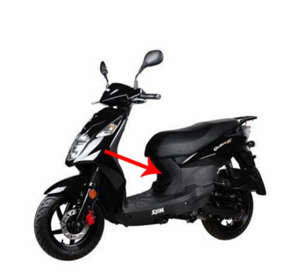 bodyscherm Sym origineel zwart orbit, orbit 2, xpro 80151-aaa-000