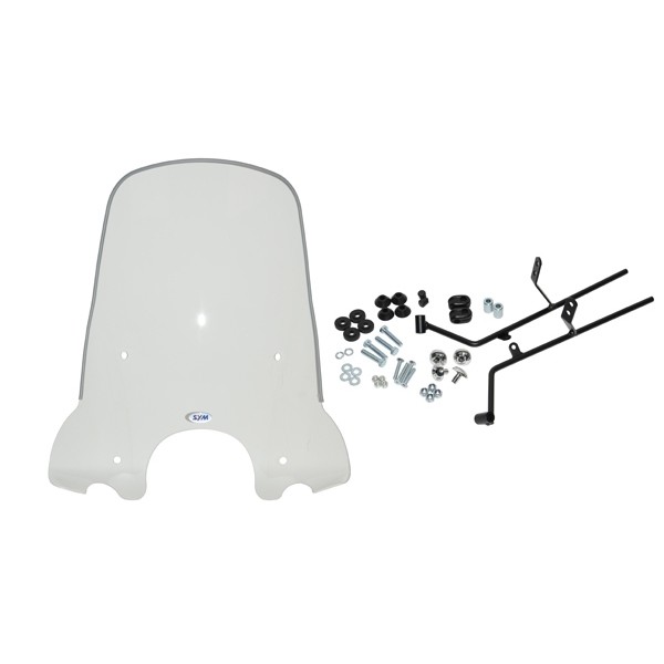 windscherm Sym origineel met bevestigingsset hoog helder 72cm allo gt, cello/allo sy530-agt-00l