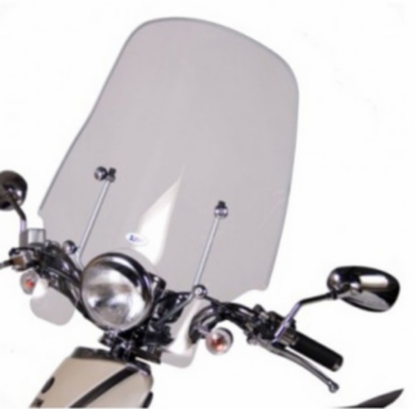 windscherm Sym origineel met bevestigingsset hoog 47.5cm helder allo sy530-z4a-00l
