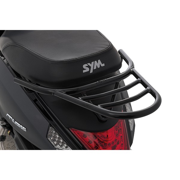 achterdrager Sym origineel zwart glans mio 50i sy810-fsa-fsb